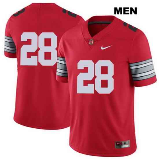 Alex Badine Ohio State Buckeyes Authentic Mens Nike  28 2018 Spring Game Stitched Red College Football Jersey Without Name Jersey